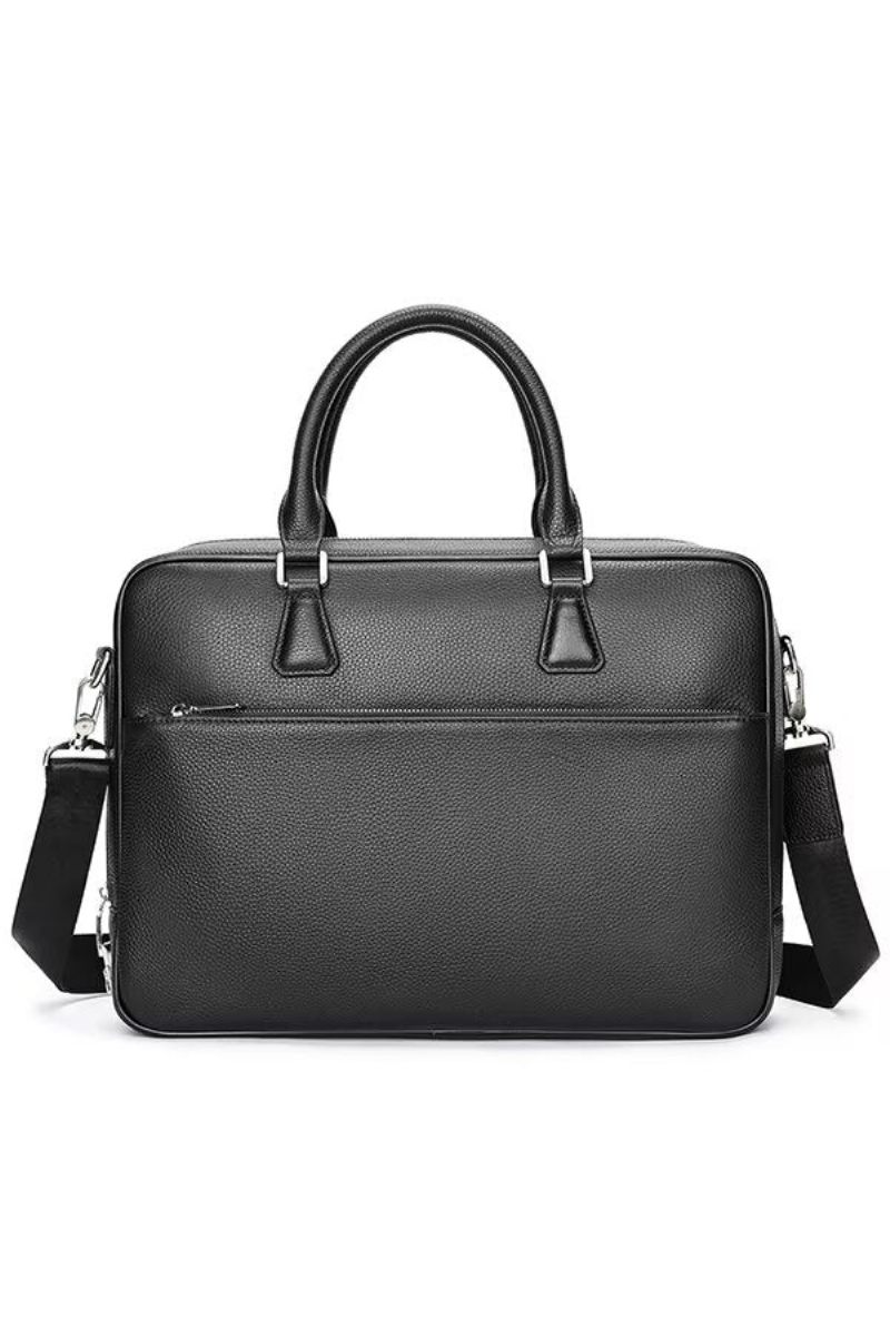 Muške Torbe Na Rame Executive Elite Leather Bag - Crno