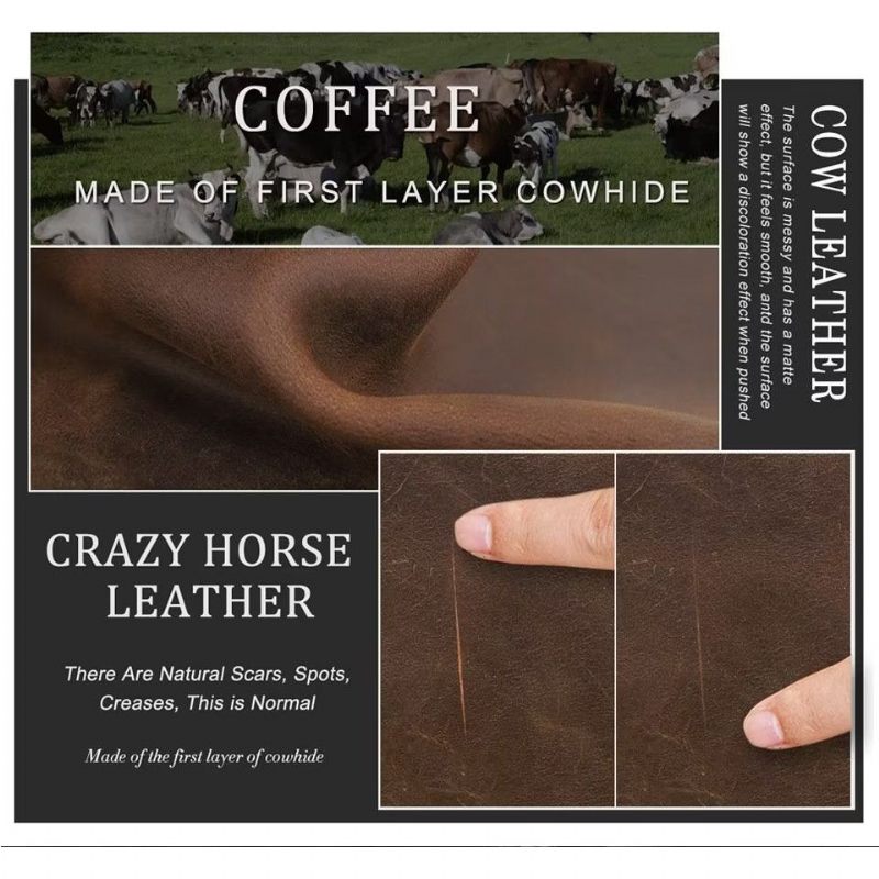 Muške Torbe Na Rame Luksuzna Torba Preko Ramena Crazy Horse Vintage Kolekcija - Kava