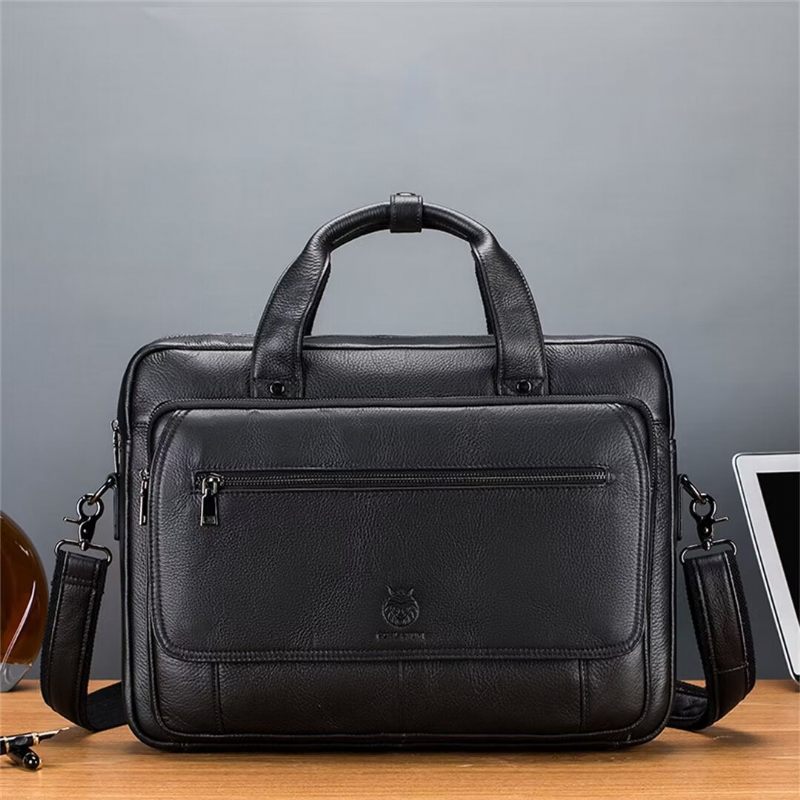 Muške Torbe Na Rame Urban Elite Leather Carryall - Crno